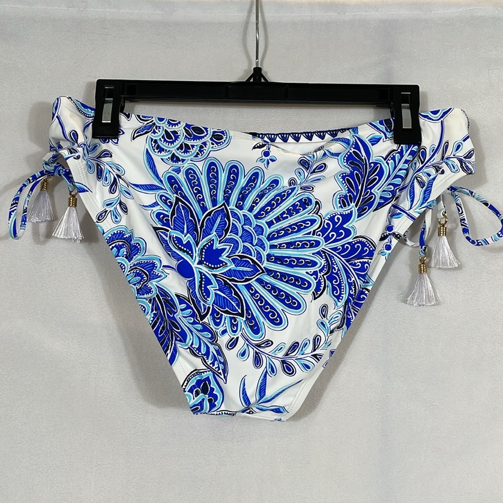 NWT La Blanca Beyond The Pacific Side-Tie Bikini Bottom Size 12 - Picture 5 of 11